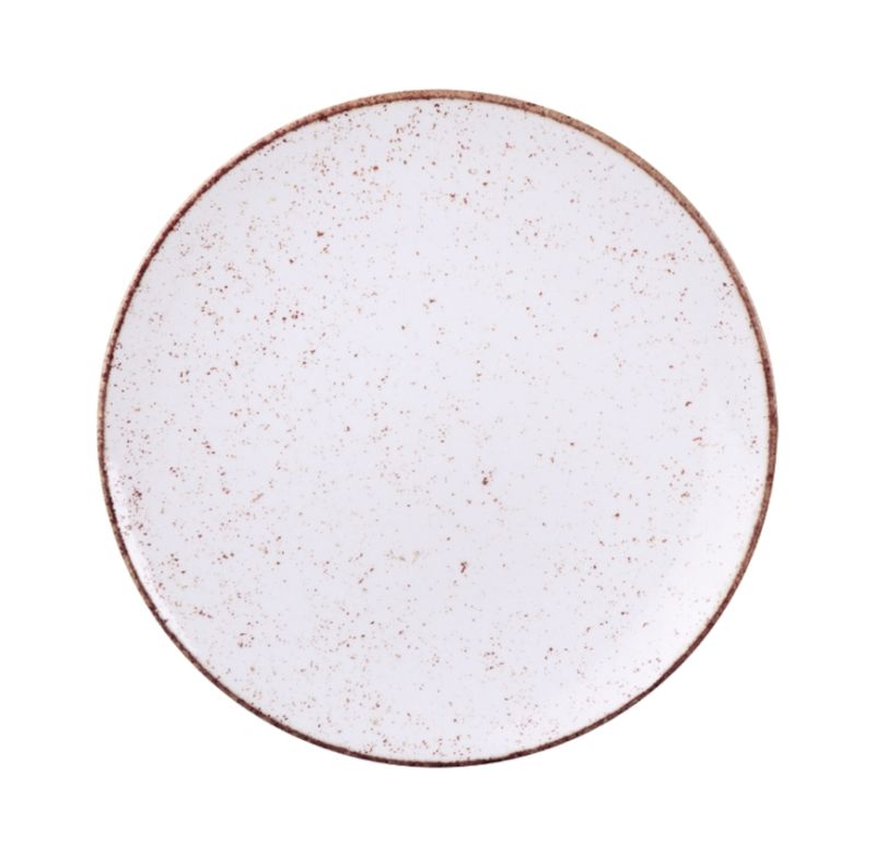Prato Raso Rustico Tramontina 28cm  96980009 Porcelana Marrom