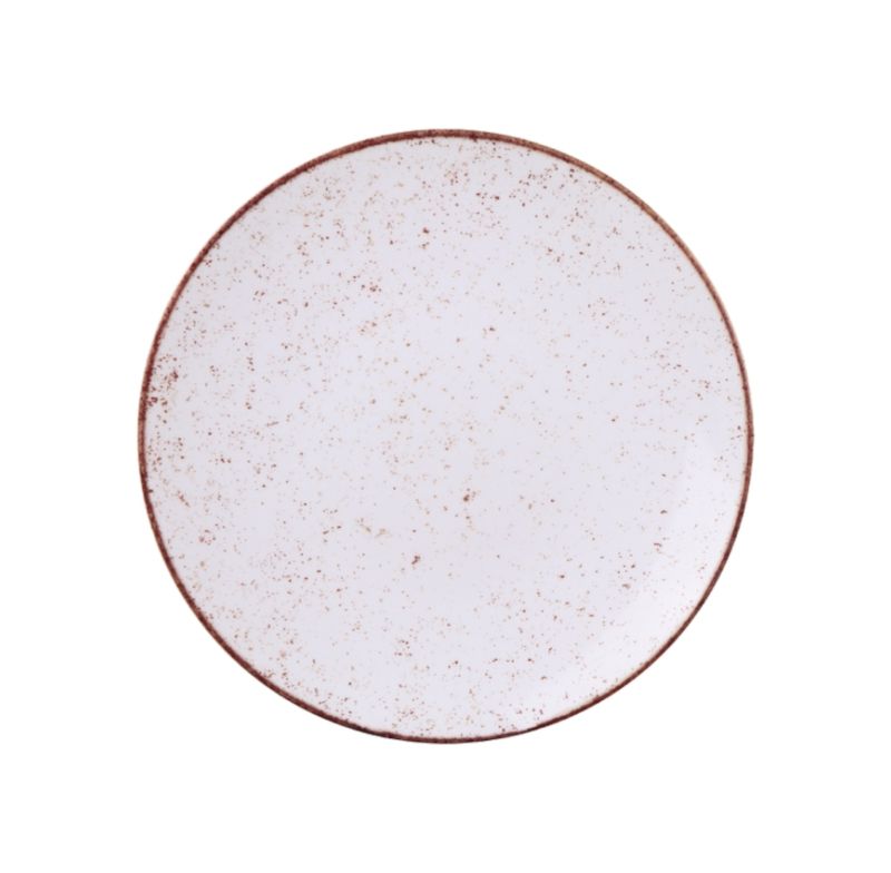 Prato Raso Rustico 25cm Tramontina 96980012 Porcelana Marrom