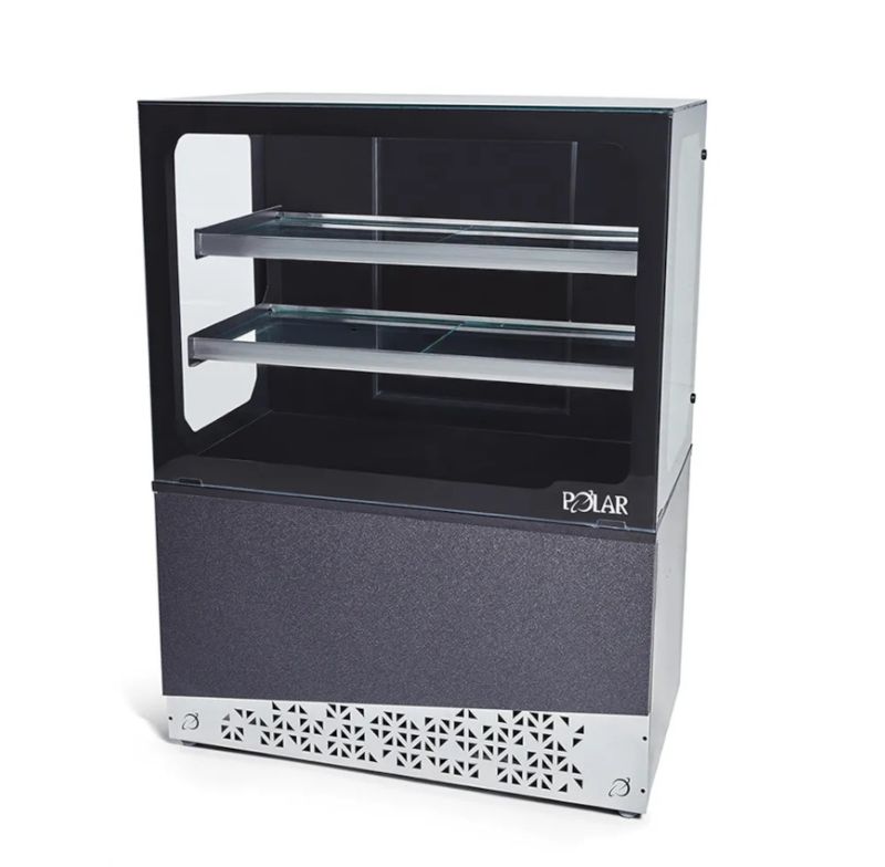 Vitrine Natural Black Gourmet Polar 1,00m Preto 010203a006