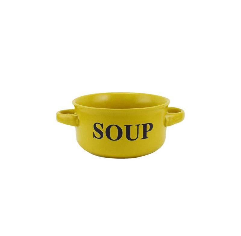 Tigela Para Sopa Lhermitage Com Alca 560ml 28182 Amarela