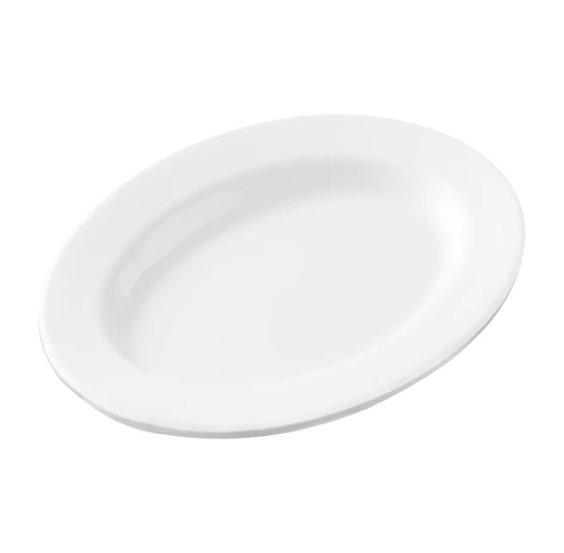 Travessa Oval Brinox 57603/005 Rasa Pasta Branca