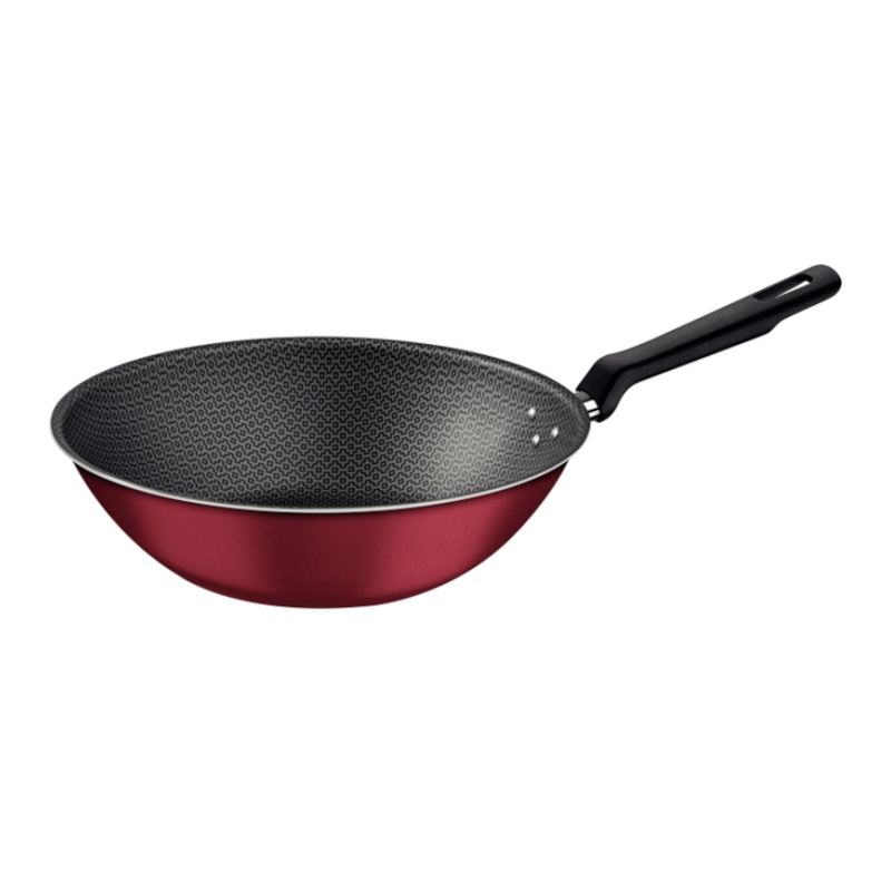 Wok 28cm 3,6l Loreto Tramontina 20395728 Antiaderente Vermelho