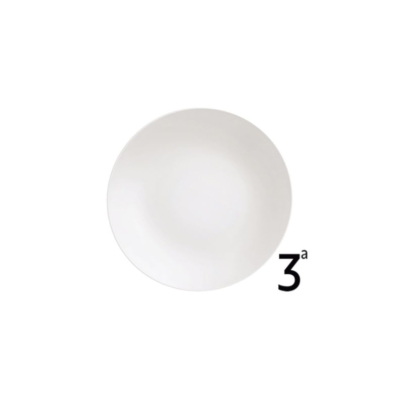 Prato Raso Tramontina 96900325 Porcelana Branca 25cm