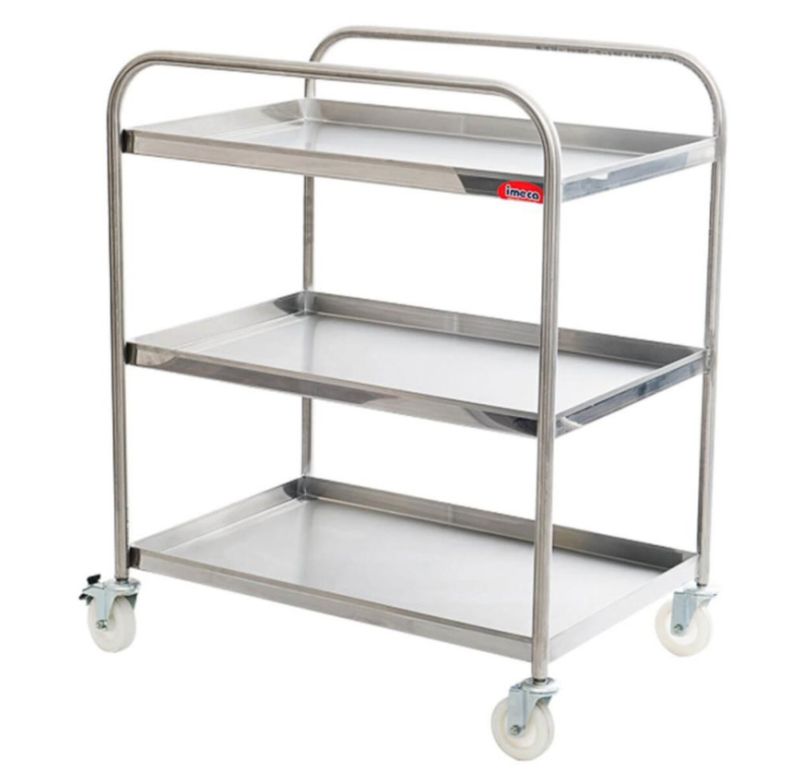 Carrinho De Servico Imeca 5116 3 Bandejas Inox 430