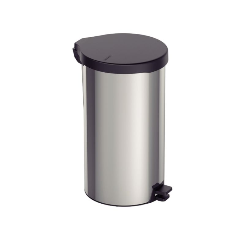 Lixeira Com Pedal Standard Tramontina 94538720 Aco Inox 20l