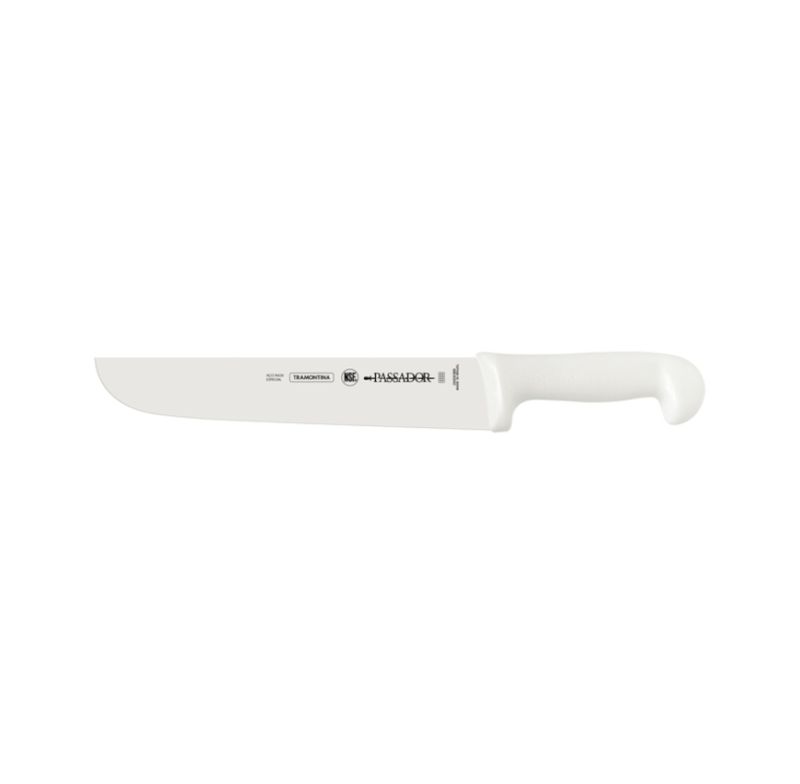 Faca Passador Profissional 10 Tramontina 24420080 Aco Inox Cabo Branco