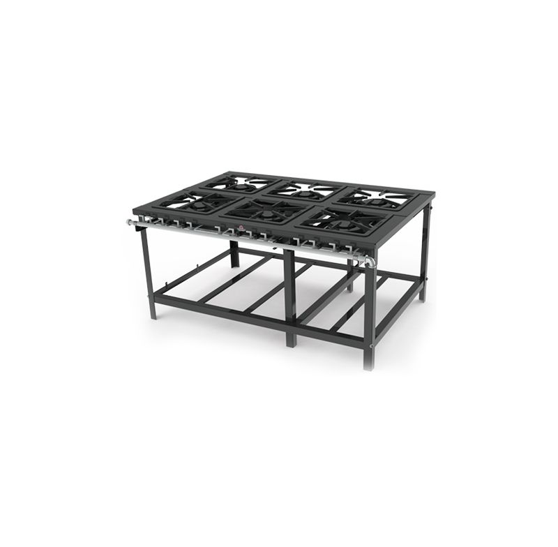Fogao 6 Bocas  6qdg Bp Encosto Pmd-600f Progas P38101 S/forno