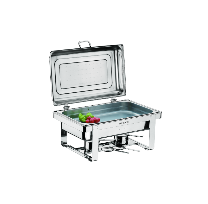Rechaud Retangular Com Fogareiro St Gn 1/2  Brinox 1098/202