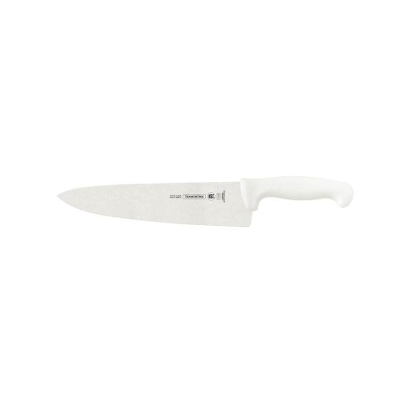Faca Para Carne Profissional 10 Tramontina 24609080 Inox Cabo Branco