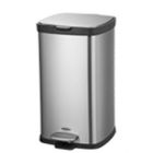 LIXEIRA COM PEDAL E BALDE BRINOX 3066/101 FRAME 20L INOX
