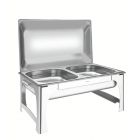 RECHAUD ELETRICO TRAMONTINA 61040223 RETANGULAR ACO INOX 8,4L