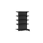 GONDOLA FIT 40 CONTINUACAO CENTRO 1,37X0,90X0,60 0,80 C8 PRETO AMAPA PA120004-381