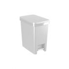 LIXEIRA BRINOX 17014/0007 SINGLE BRANCA 15L