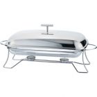 RECHAUD DE VIDRO MIMO RD23367 9549 RETANGULAR COM TAMPA INOX 3L
