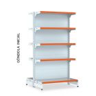 Gondola Fit 40 Inicial Centro 1,70x0,90x0,60 0,80 Amapa Pa120009-233 C10 Branca