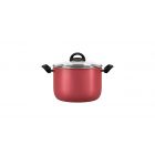 CALDEIRAO COM TAMPA CHLLI BRINOX 7015/376 CEREJA 4,2L