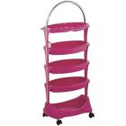 Carrinho Multibell Cromado 3593-c Rosa c/Tomada 1