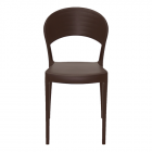 Cadeira sissi encosto fechado marrom eco 92046/419