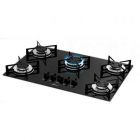 Fogao cooktop fischer 5q gas mesa vidro 1642