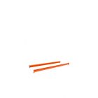 LONGARINA MINI PORTA PALLET 500KG AMAPA PA050015-2126 1,20X0,60 (PAR) LARANJA