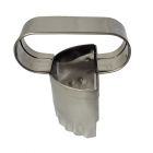 Cortador de Pastel Crespo pq Macedo 0587 5cm Inox