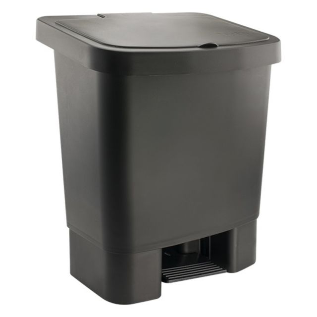 LIXEIRA PLASTICA DELLAPLAST LX25 PRETA 25L