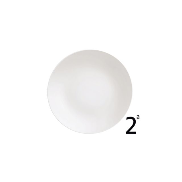 PRATO RASO TRAMONTINA 96900025 HS PORCELANA BRANCA 25CM