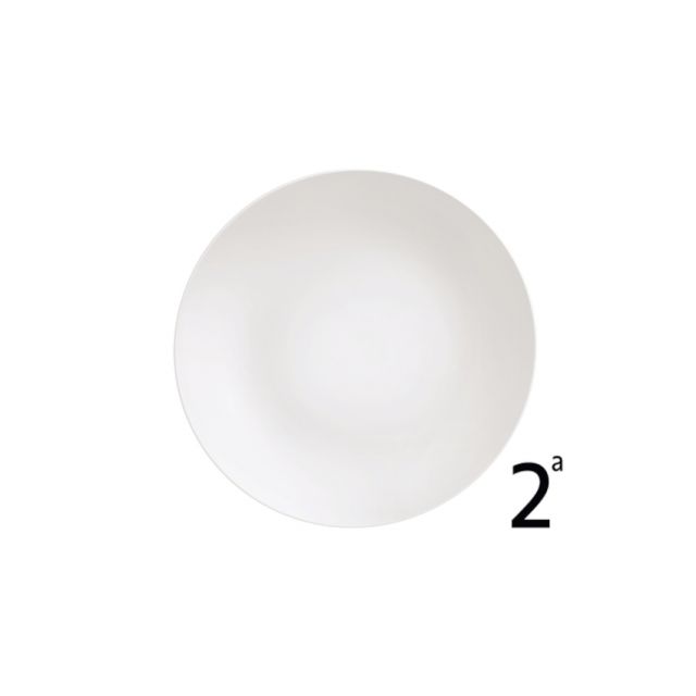 PRATO RASO TRAMONTINA 96900018 PORCELANA BRANCA 28CM