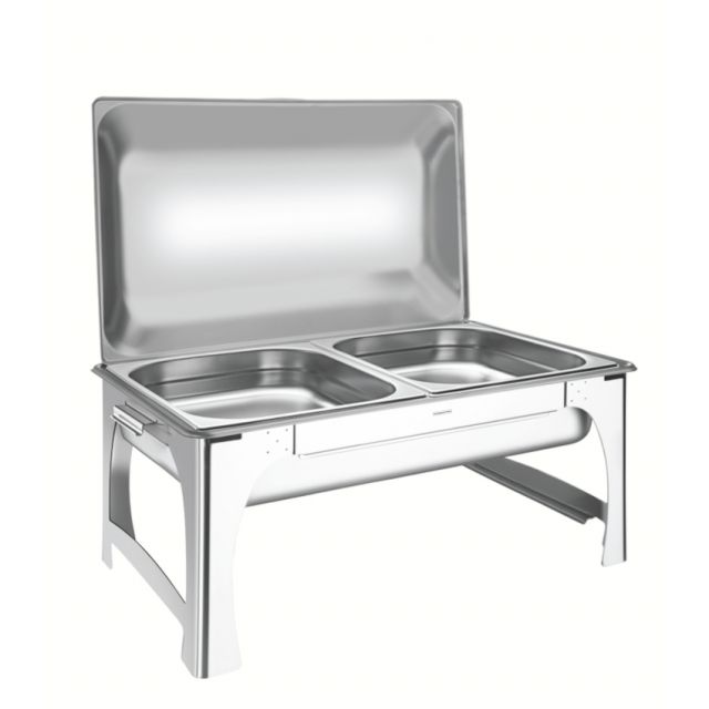 RECHAUD ELETRICO TRAMONTINA 61040223 RETANGULAR ACO INOX 8,4L