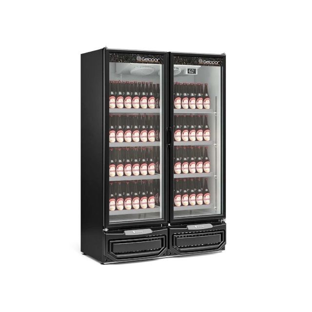REFRIGERADOR VERTICAL 2 PORTAS GCBC-950-PR-220V GELOPAR 80826.09.2