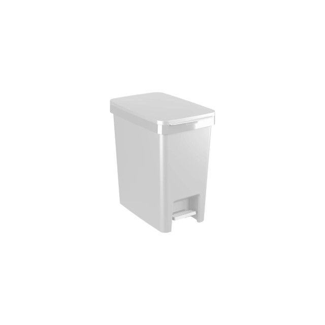 LIXEIRA BRINOX 17014/0007 SINGLE BRANCA 15L