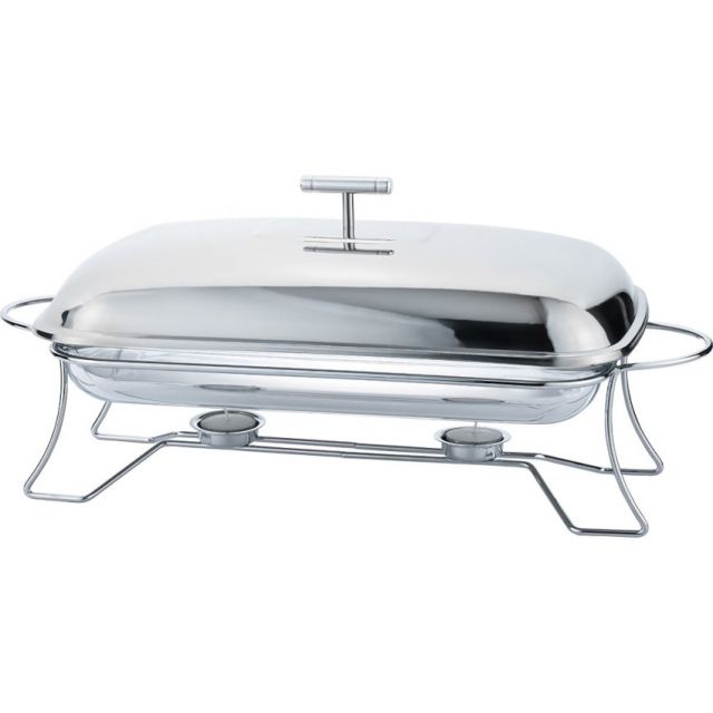 RECHAUD DE VIDRO MIMO RD23367 9549 RETANGULAR COM TAMPA INOX 3L
