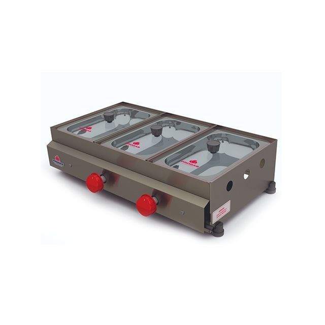 MOLHEIRA 3CUBA INOX TAMPA VIDRO PR-03G