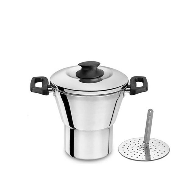CUSCUZEIRA DOMESTICA N 16 ALUMINIO ABC 50 COM BASE E TAMPA