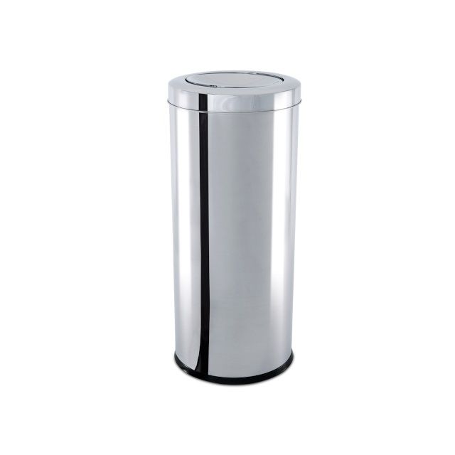 Lixeira inox c/tampa bascul. 25x60cm 3032/204 1