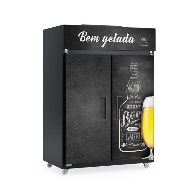Mini Camara Cervejeira Gelopar 81149.09.2 Gmcb-2p/pr/220v 60hz 2 Portas 1421l