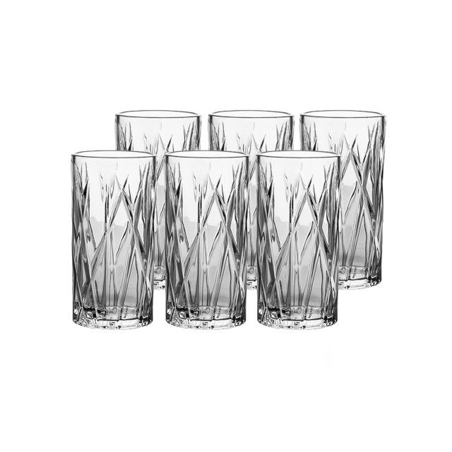 Jg de 6 copos altos lhermitage cristal 25526 350ml 1