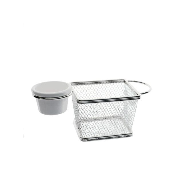 Mini cesta retan dynasty inox c/molheira 25635 pr