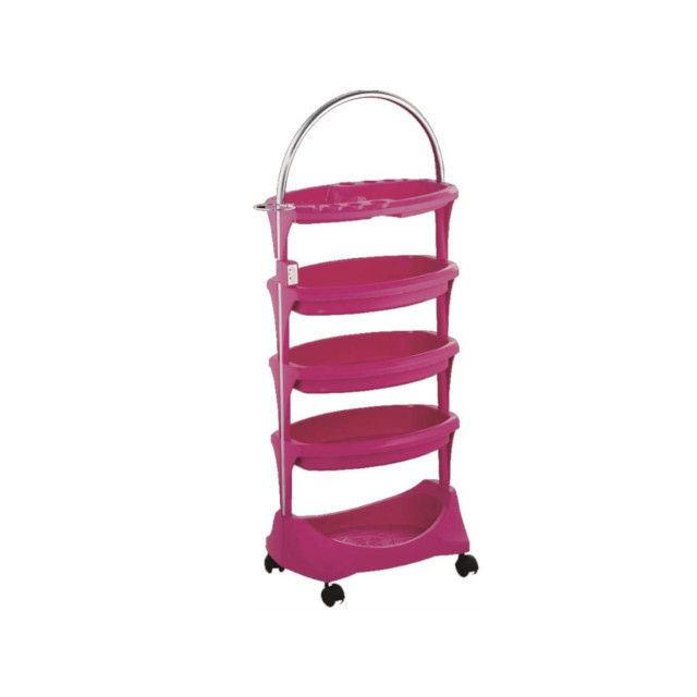 Carrinho Multibell Cromado 3593-c Rosa c/Tomada 1