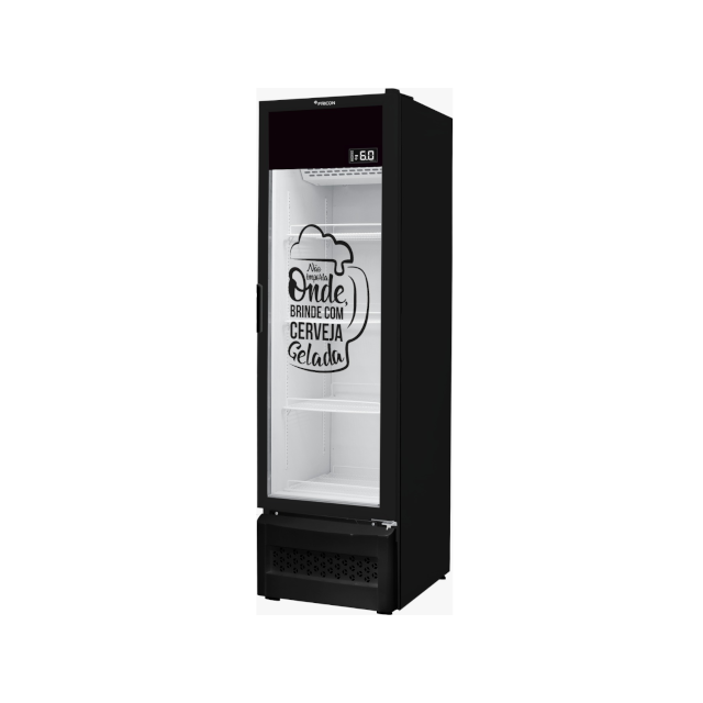 CERVEJEIRA VERTICAL FRICON 284L VCFC284-1V000 127V P. VIDRO PRETO