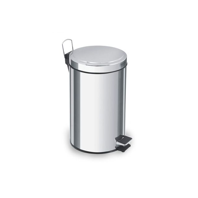 Lixeira Inox C/Pedal Brasil 12 Litros 1