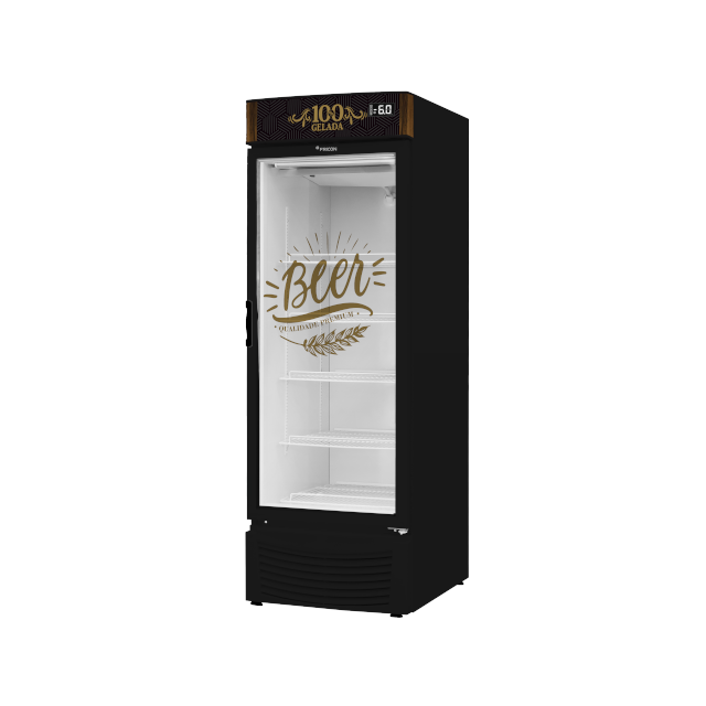 CERVEJEIRA VERTICAL FRICON VCFC431-1V000  PORTA VIDRO PRETO 127V