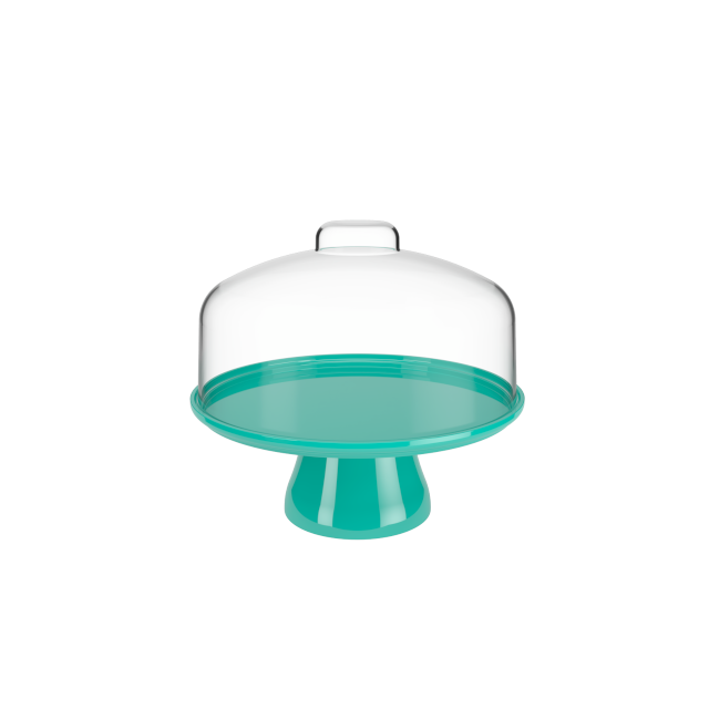 BOLEIRA CAKE COM CUPULA BRINOX 10110/0129 25CM VERDE