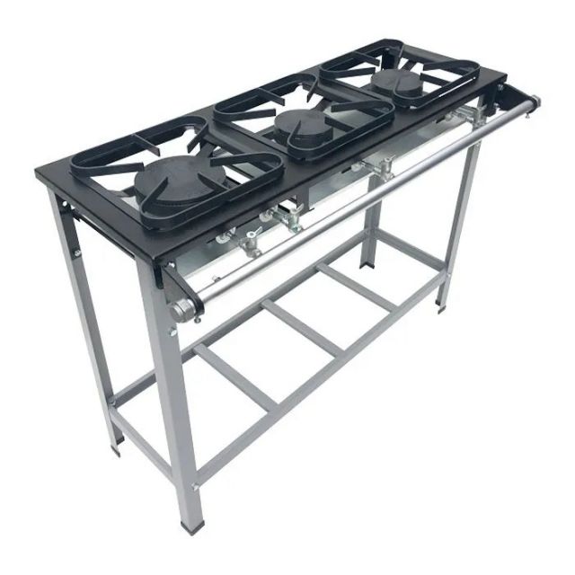 FOGAO 3BOCA SIMPLES 30X30CM P.PANELA P5 METALMAQ 12665 S2020