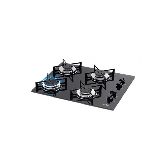 Fogão Cooktop Fischer 4Q Gás Mesa Vidro 1