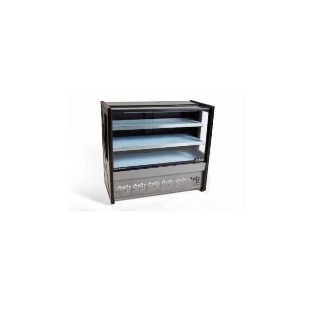 Vitrine Natural Porta Bandeja 1,75m Platinium Polar 010303d487 Preta